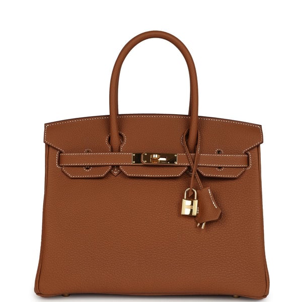Hermes Pre-owned Hermes Birkin 30 Gold Togo Gold Hardware