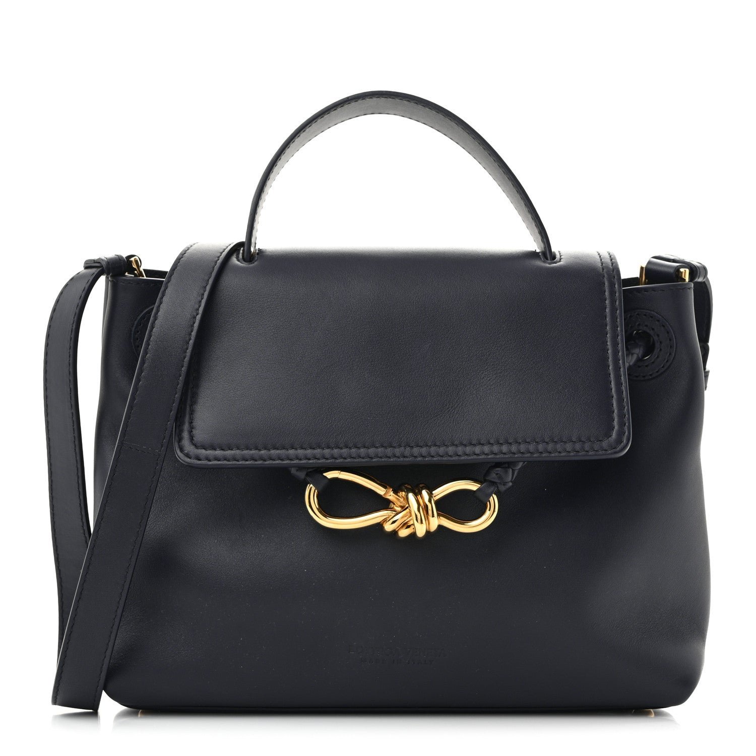 Bottega Veneta Silky Calfskin Small Ciao Ciao Nocturnal