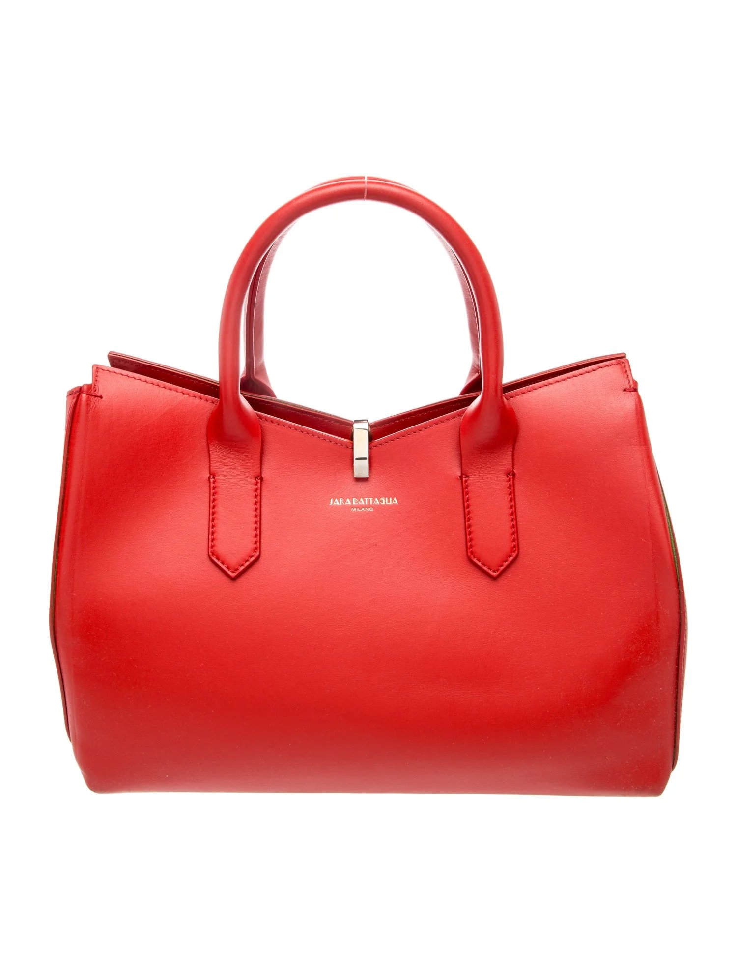 Sara Battaglia Leather Top Handle Bag