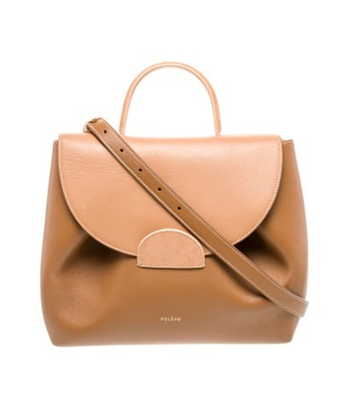 Polene Leather Top Handle Bag