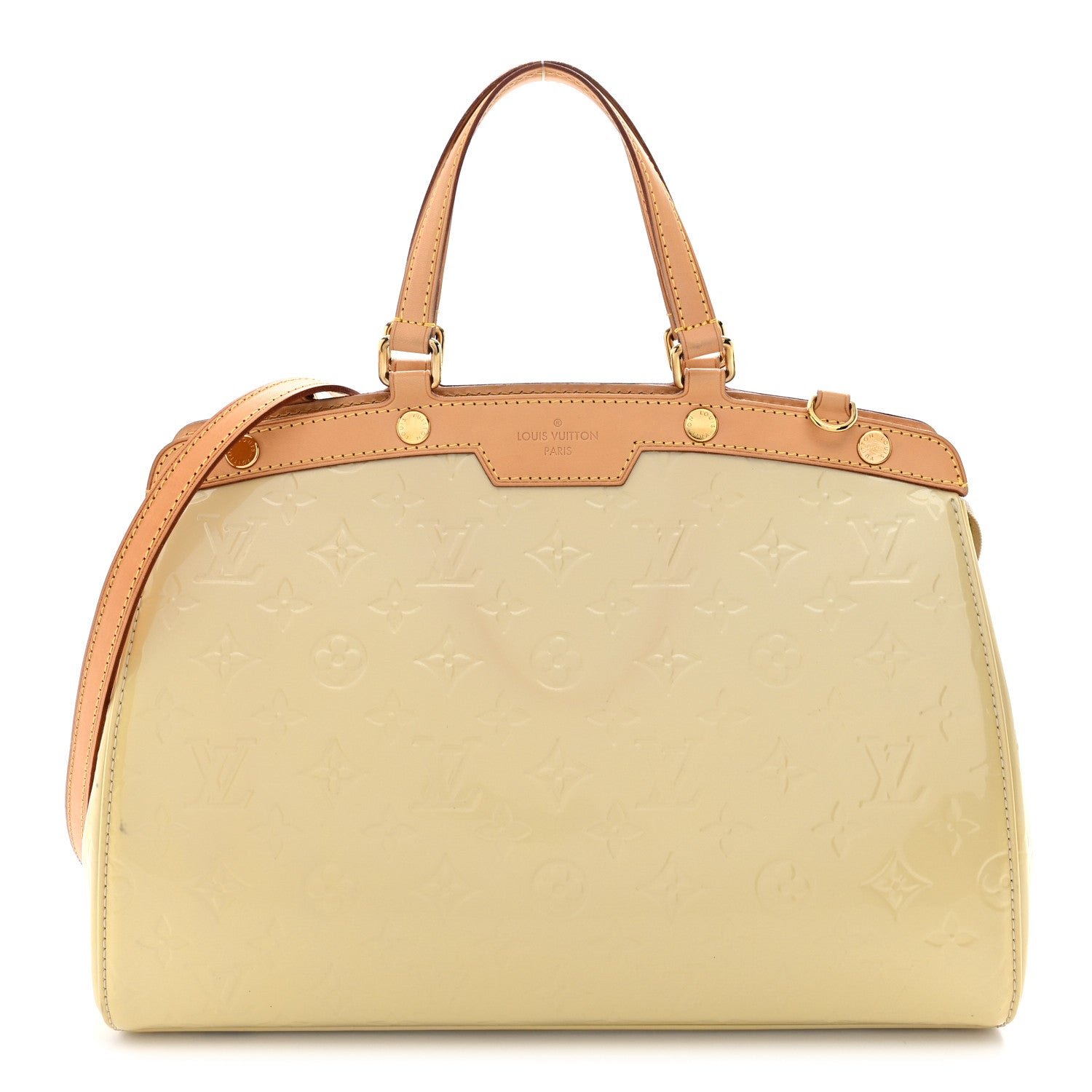 Louis Vuitton Vernis Brea MM Blanc Corail