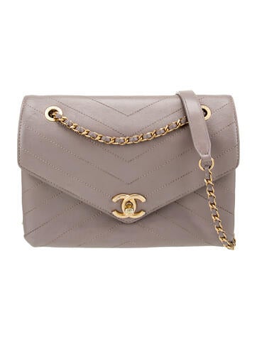 Chanel Chevron Envelope Flap Bag