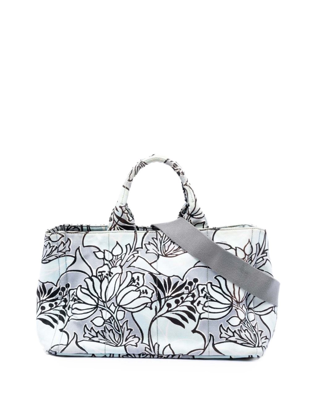 2013-2025 Medium Floral Printed Canvas Canapa satchel