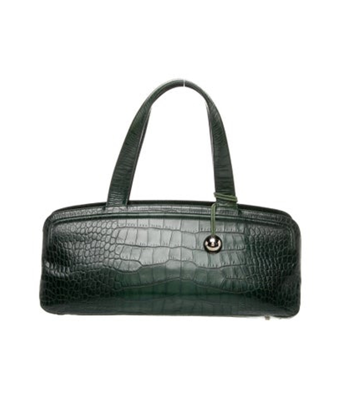 Furla Crocodile Shoulder Bag Vintage