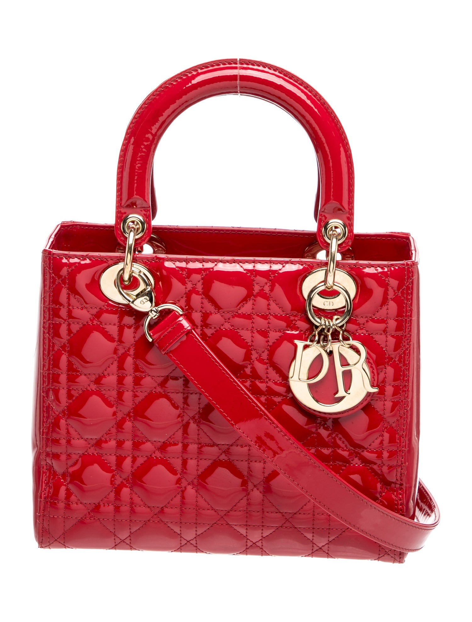Patent Leather Lady Dior Medium