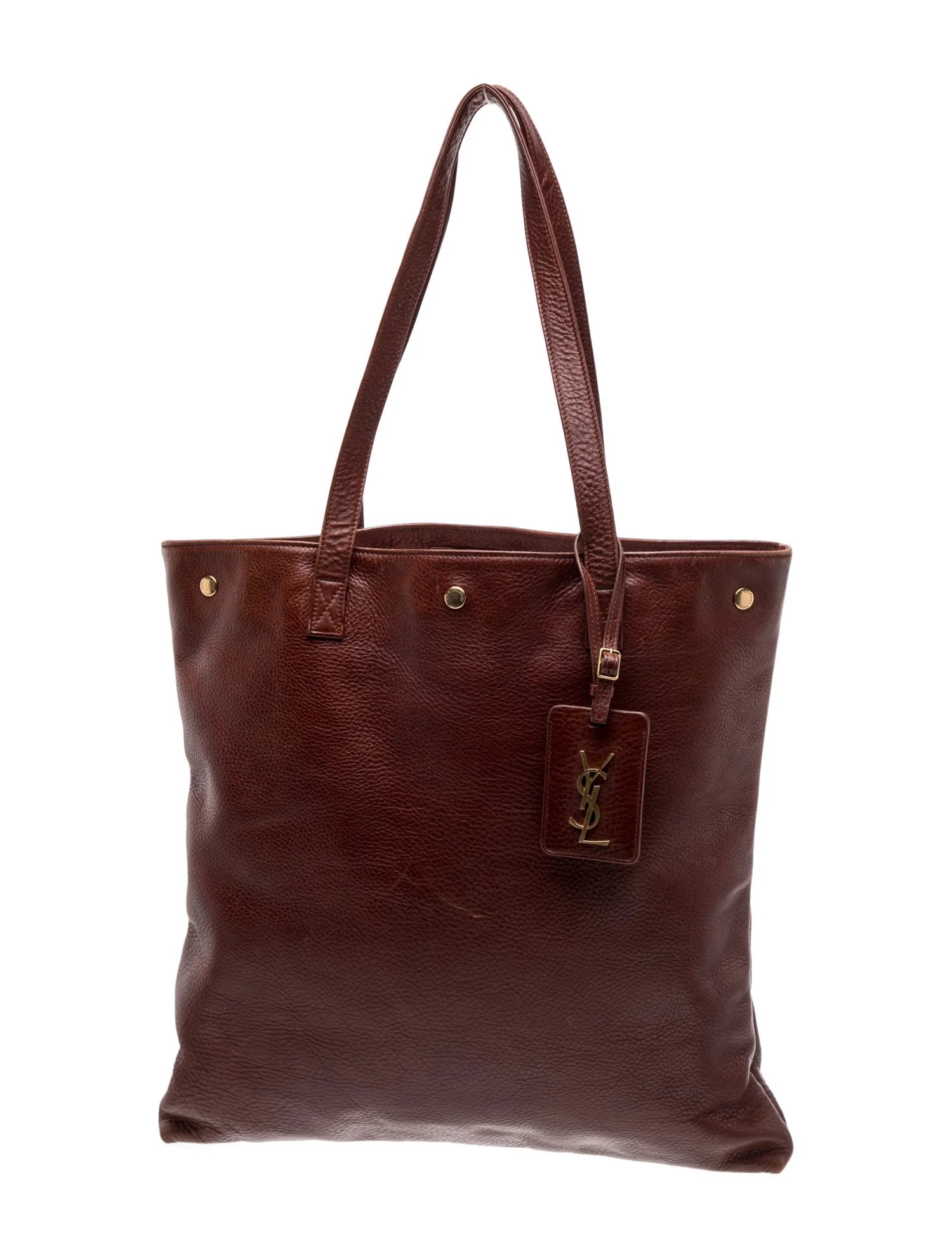 Leather Shopping Tote Large
