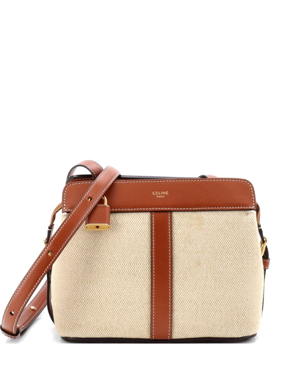 Teen Cabas De France Bag Leather and Canvas Small shoulder bag