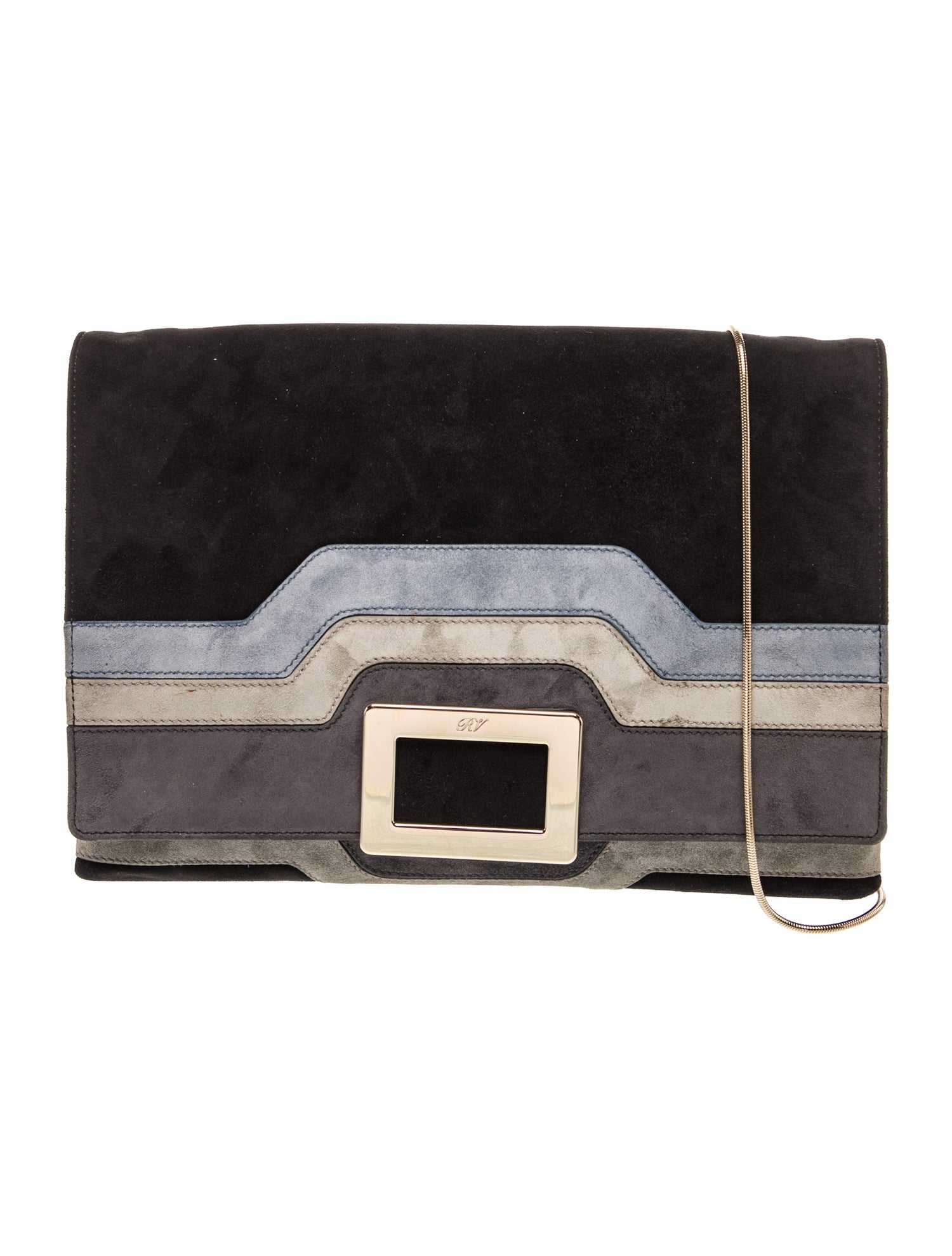 Roger Vivier Suede Clutch