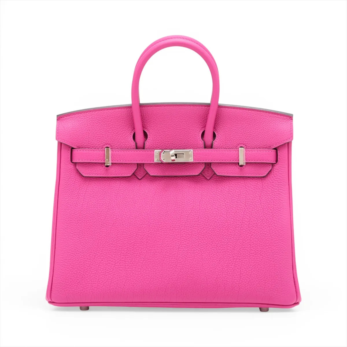 Hermès Birkin 25 Le Tournay Togo Rose Purple Silver Metal Fittings