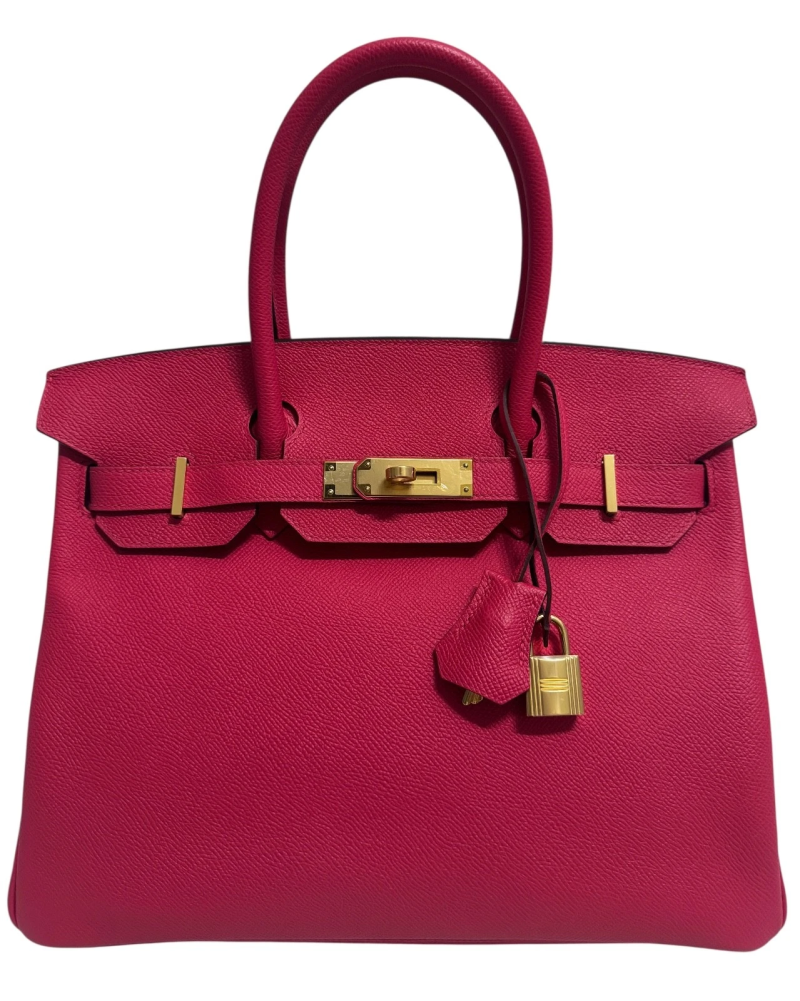 Hermes Rose Extreme Epsom  Birkin 30 Gold Hardware, 2020