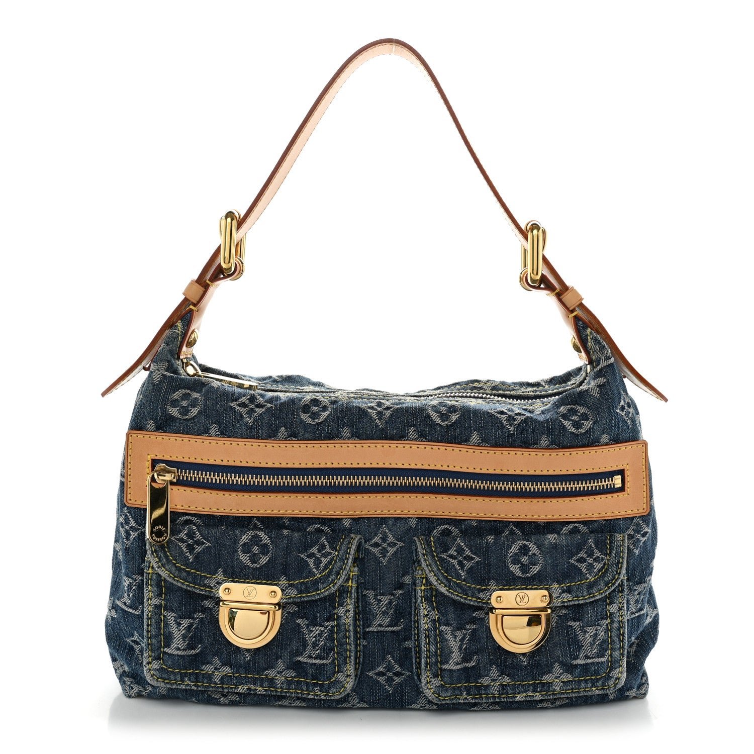 Louis Vuitton Monogram Denim Baggy PM Blue