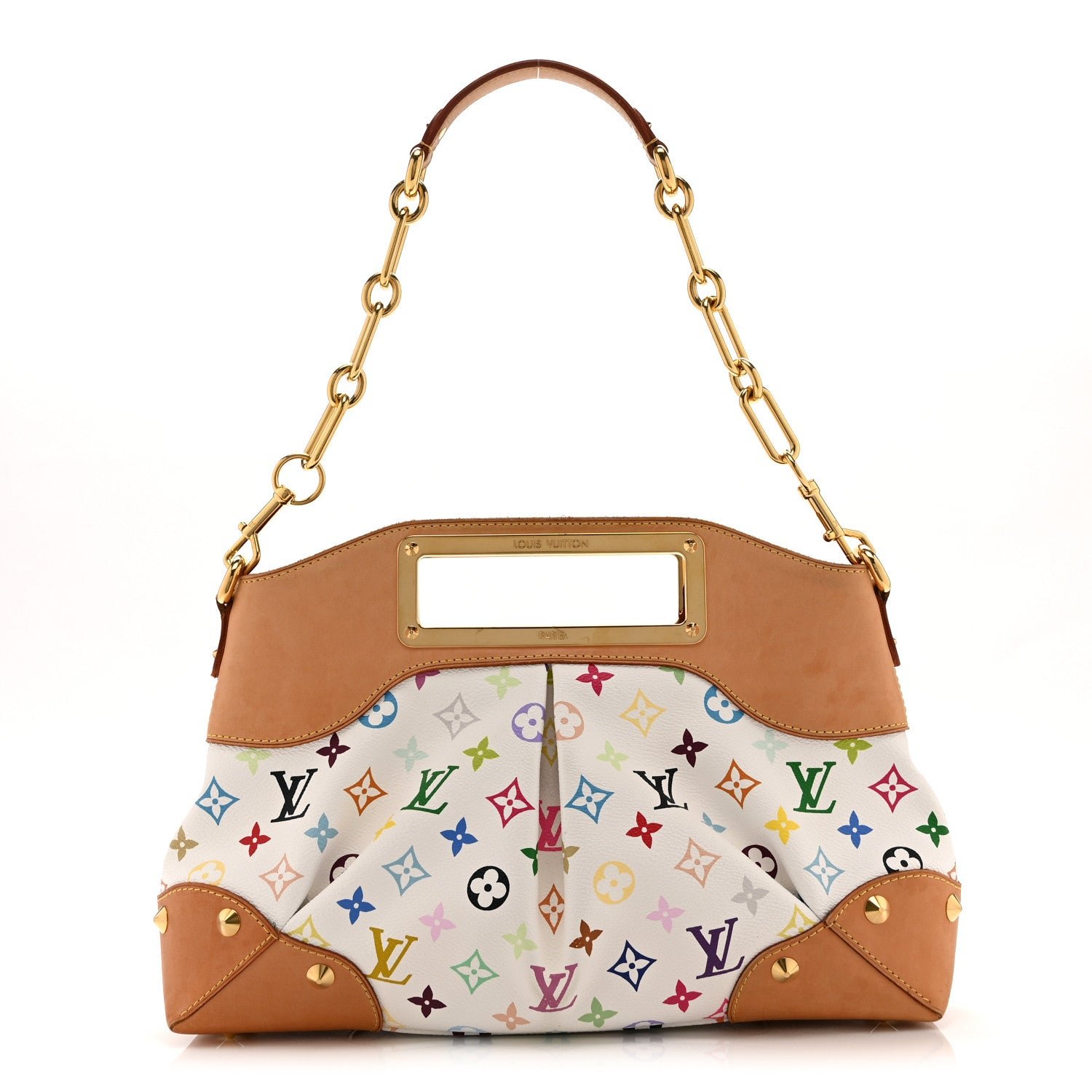 Louis Vuitton Monogram Multicolor Judy MM White