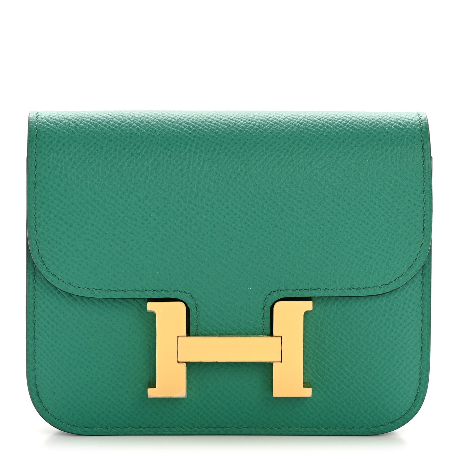 Hermes Epsom Constance Slim Wallet Vert Jade
