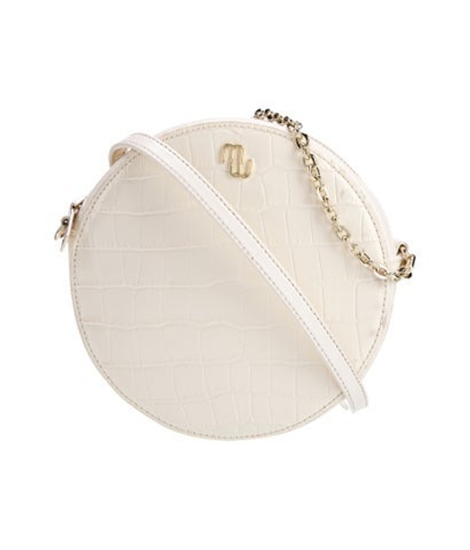Maje Embossed Leather Shoulder Bag