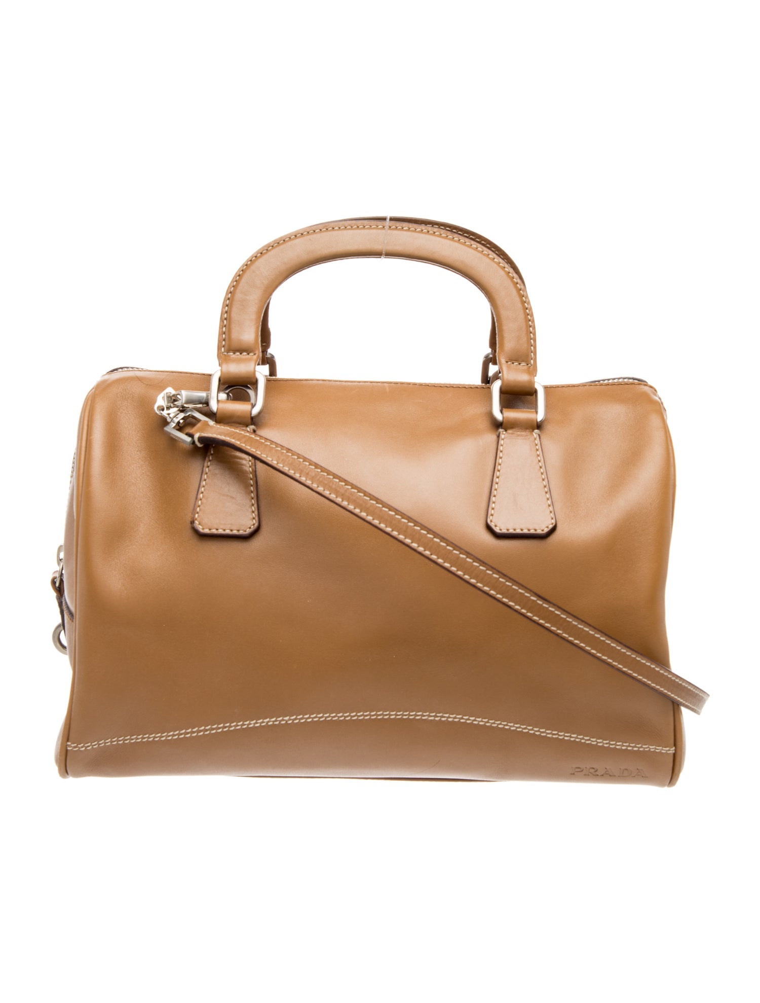 Glace Calf Leather Top Handle Bag