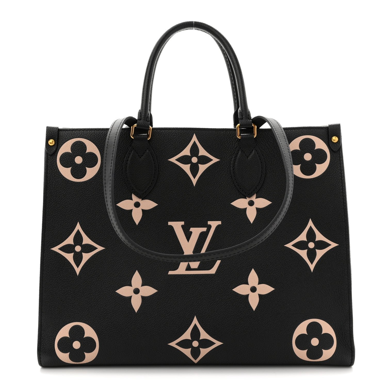 Louis Vuitton Empreinte Monogram Giant Onthego MM Black Beige