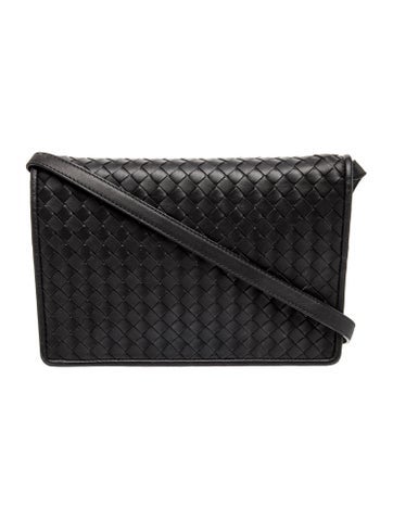 Intrecciato black Intrecciato woven leather shoulder bag