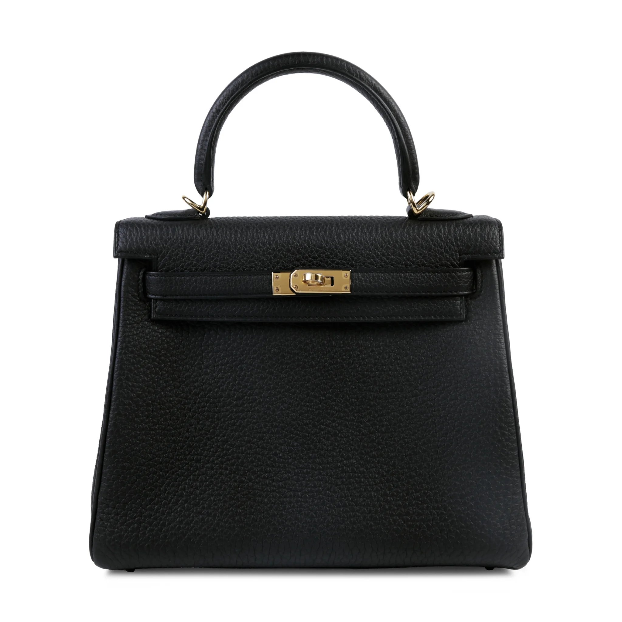 Brand New ( Rank N ) HERMÈS Kelly 25 Noir (89) Togo Gold hardware K (2025)