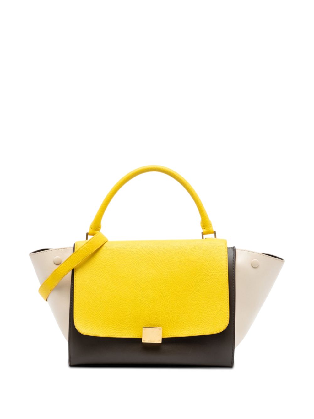 2014 Small Tricolor Leather Trapeze satchel