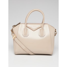 Givenchy Givenchy Beige Smooth Leather Small Antigona Bag
