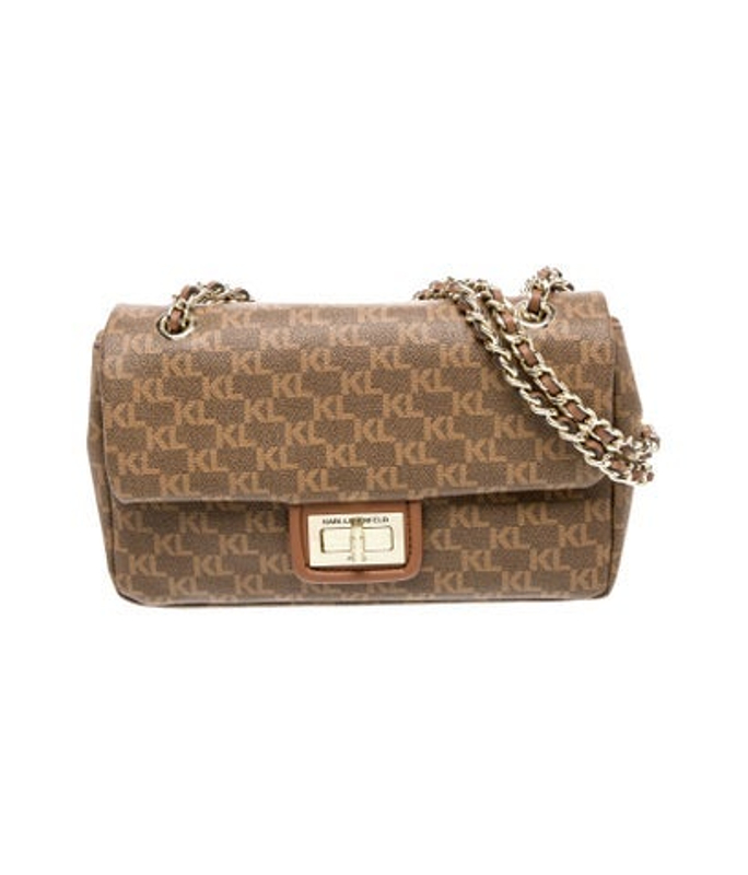 Karl Lagerfeld Lagerfeld Saffiano Leather Shoulder Bag