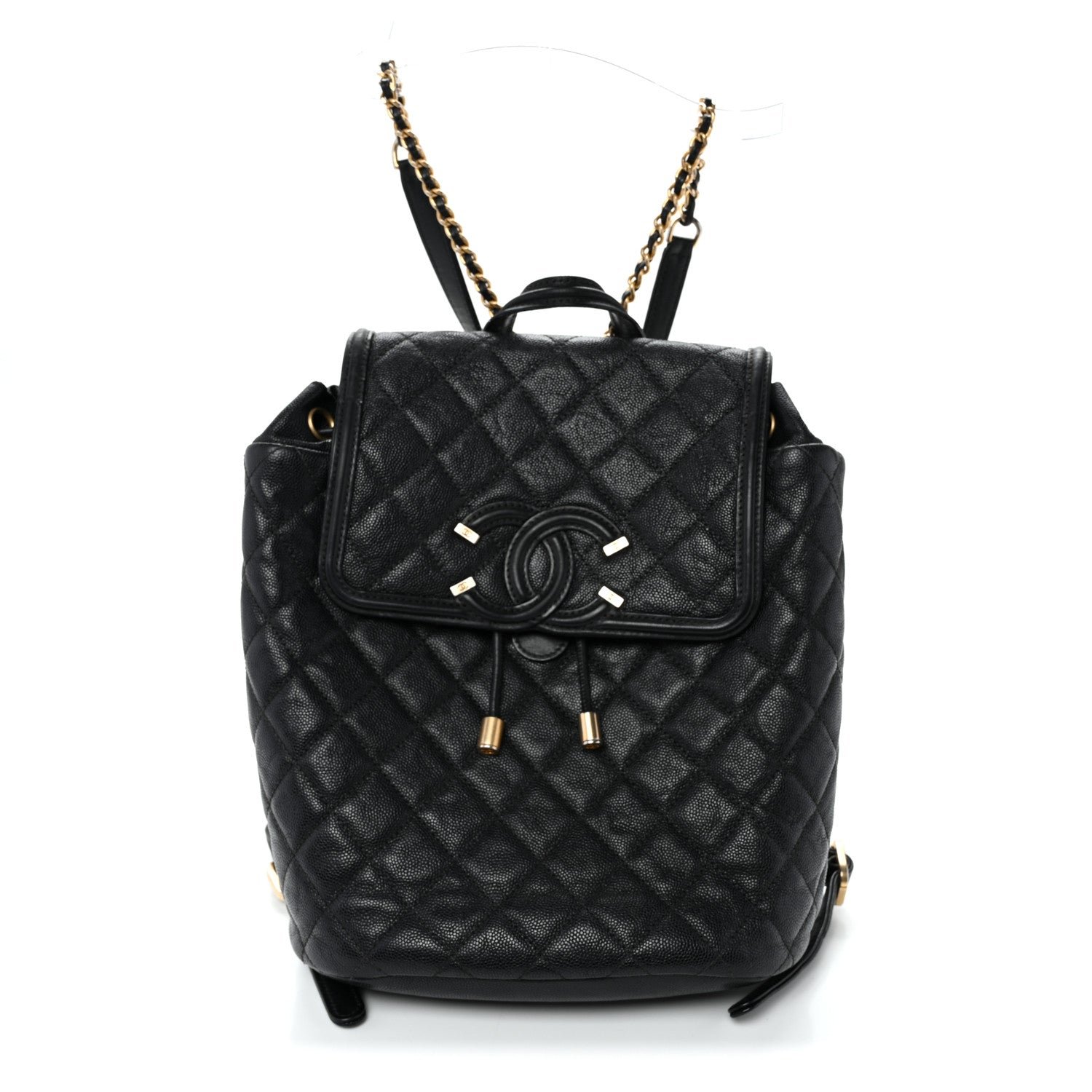 Chanel Caviar Quilted Small Filigree Backpack Black