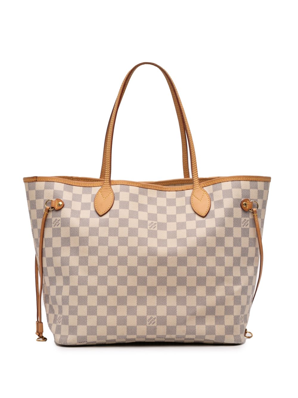 2012 Damier Azur Neverfull MM tote bag