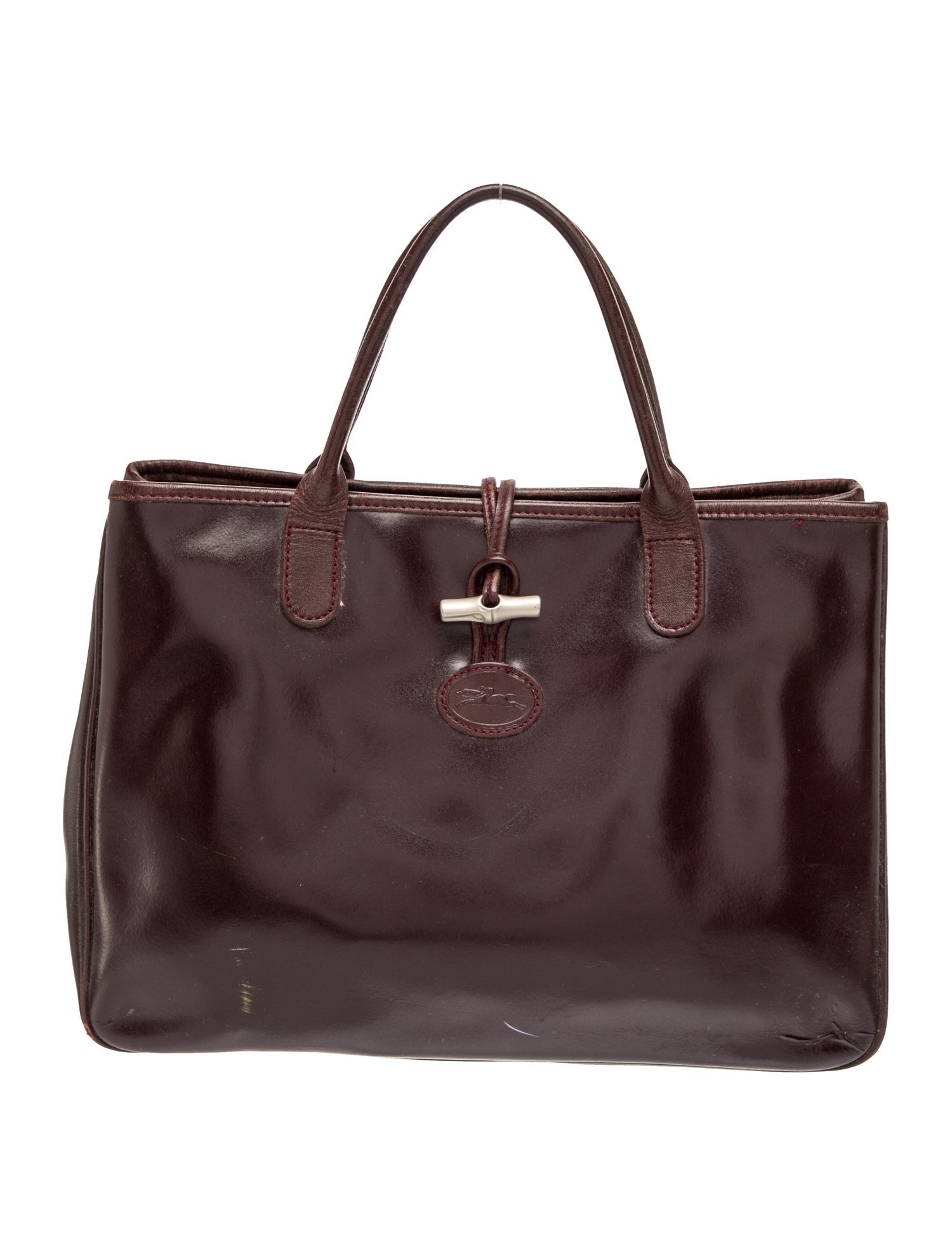 Leather Top Handle Bag