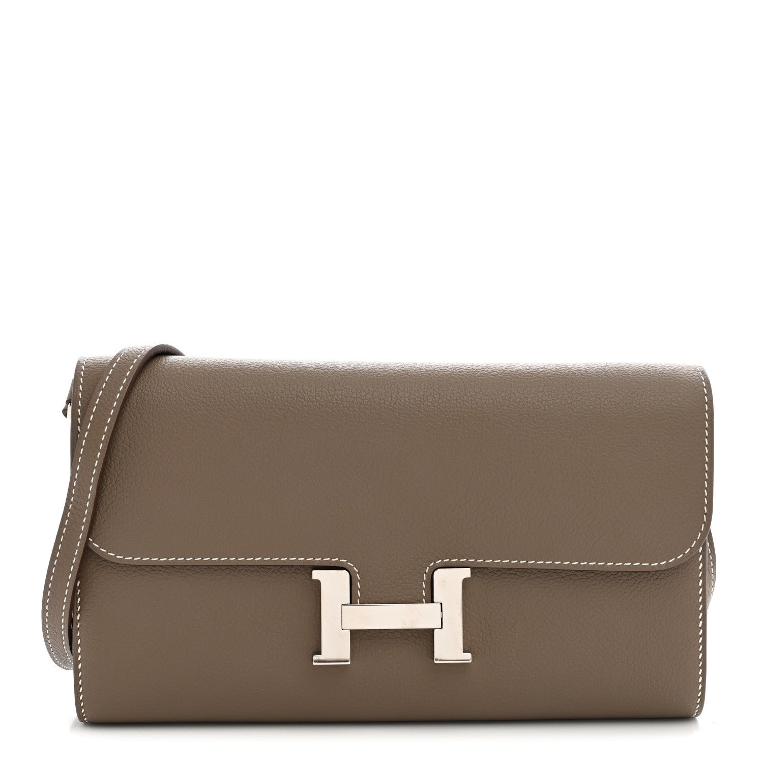 Hermes Evercolor Constance Wallet To Go Etoupe
