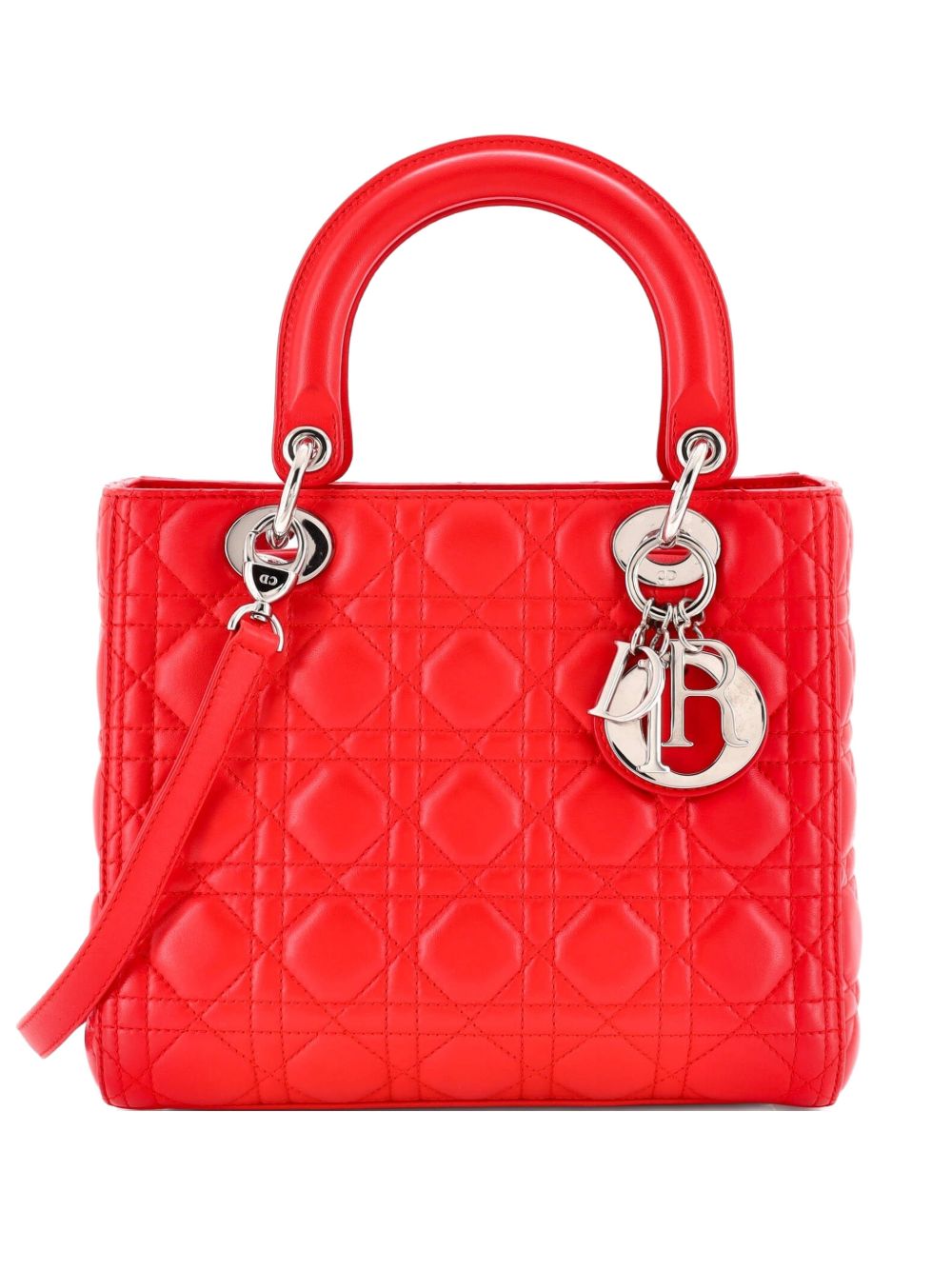Lady Dior Bag Cannage Quilt Lambskin Medium satchel