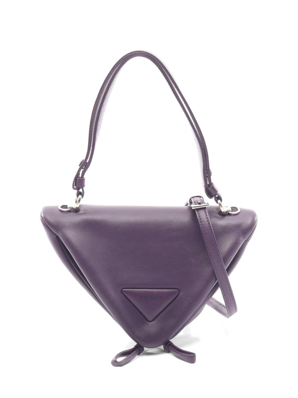 2010s Triangle leather handbag
