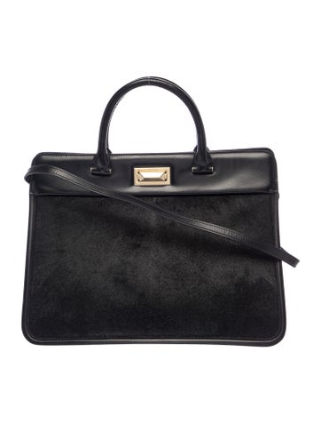Ponyhair Top Handle Bag