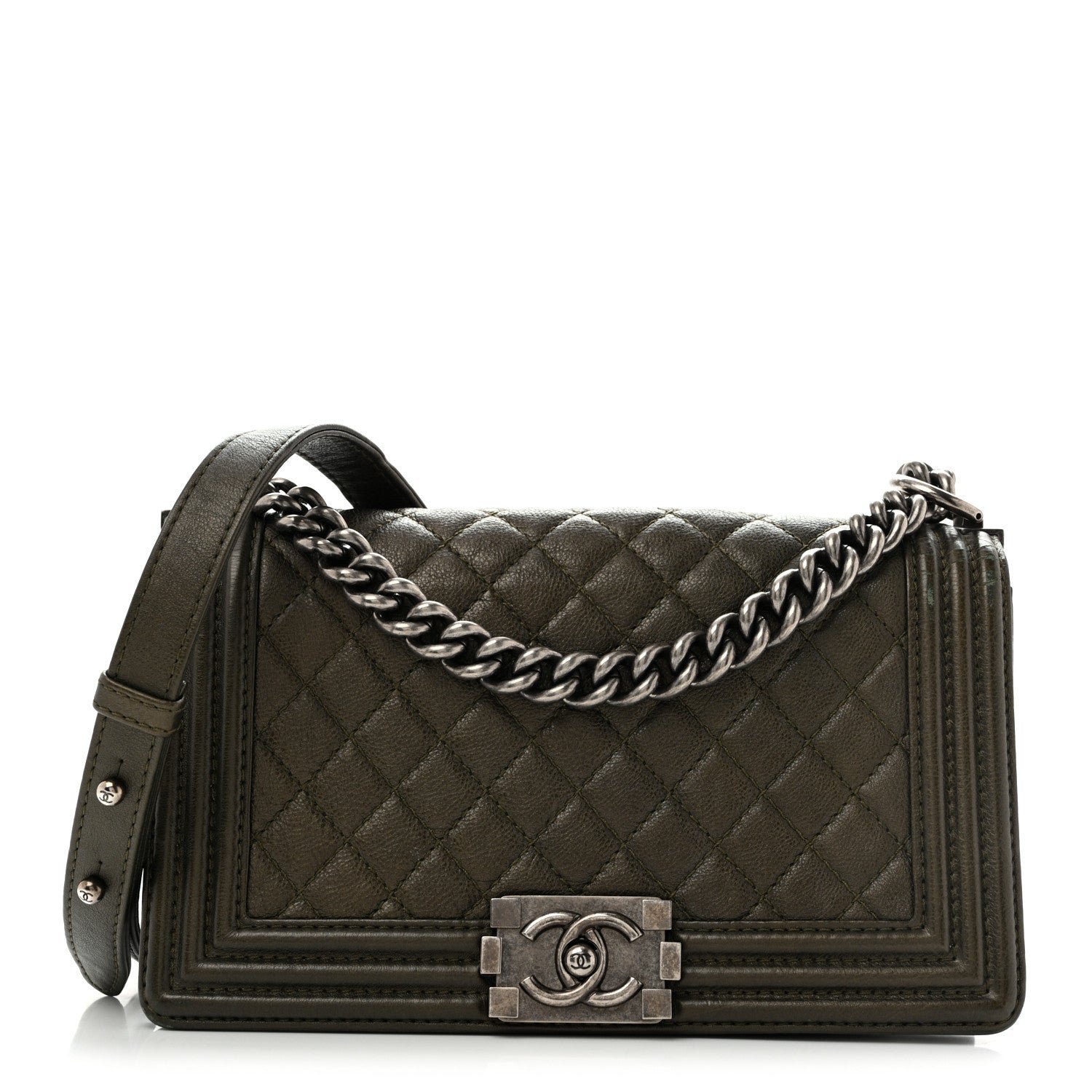 Chanel Caviar Quilted Medium Boy Flap Black