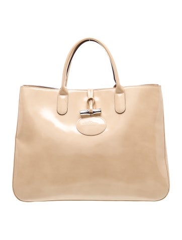 Patent Leather Top Handle Bag