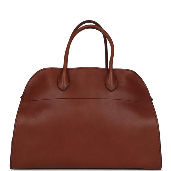The Row The Row Soft Margaux 15 New Burgundy Saddle Silver Hardware