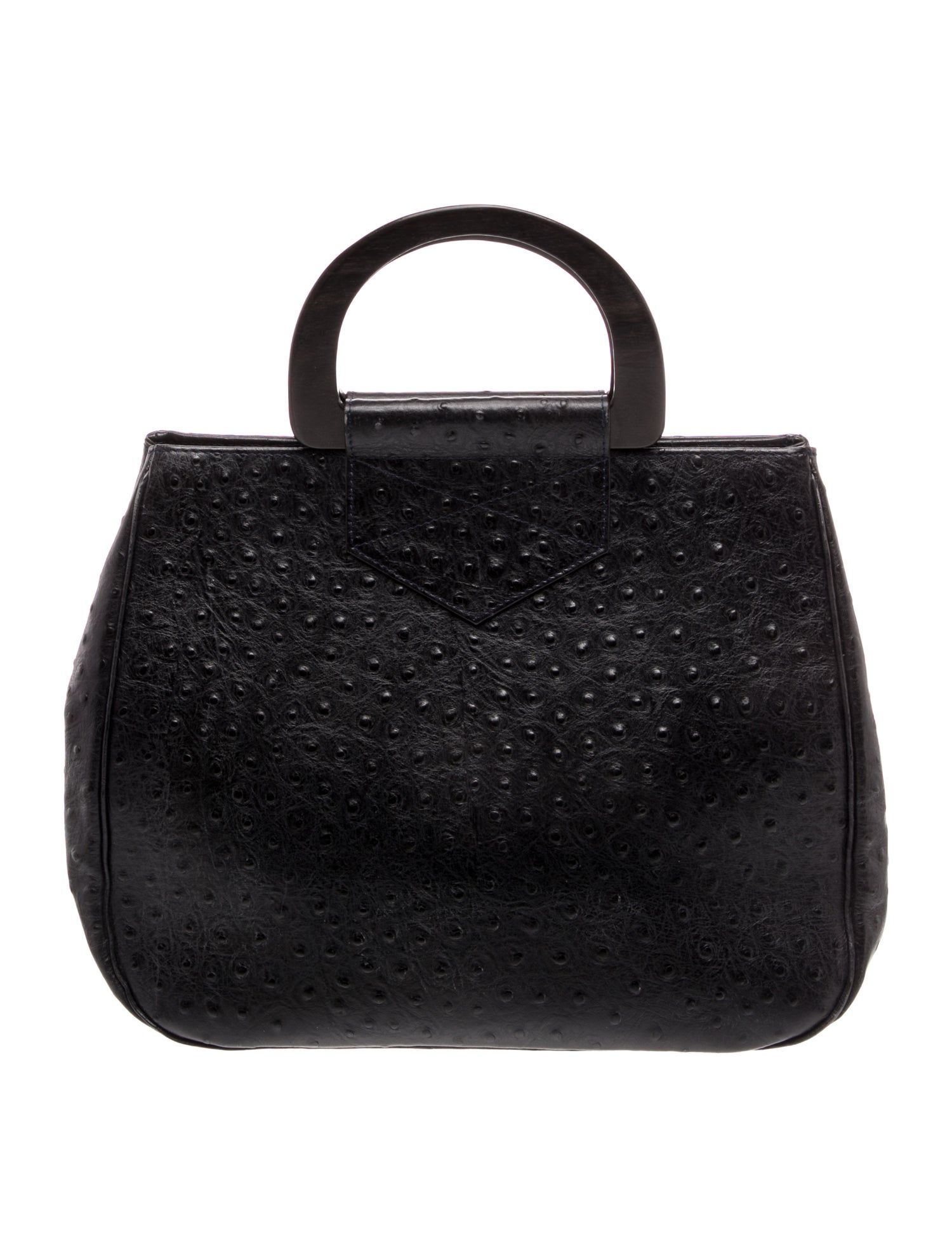 Ostrich Top Handle Bag