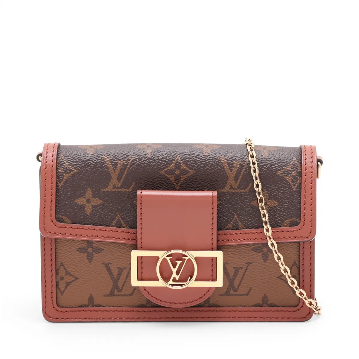 Louis Vuitton Monogram Reverse Walletfeuille Dauphine M68746 Brown There was an