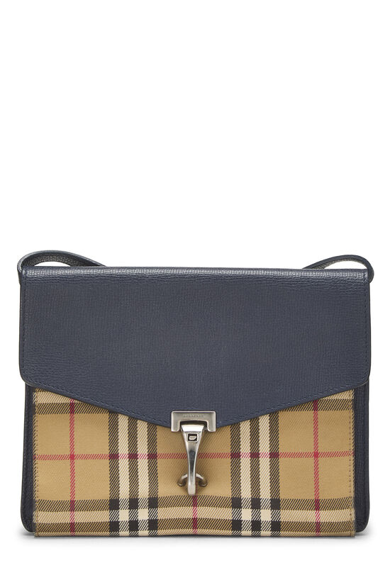 Burberry Navy Vintage Check Macken Crossbody