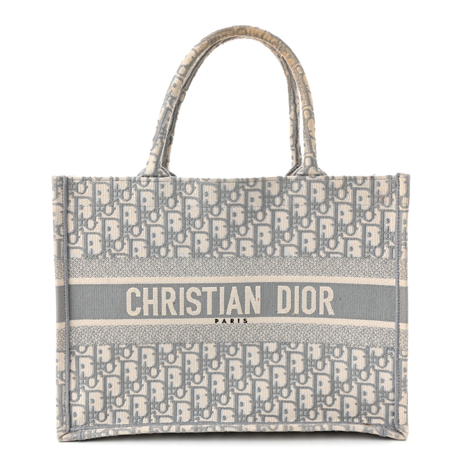 Christian Dior Oblique Medium Book Tote Grey