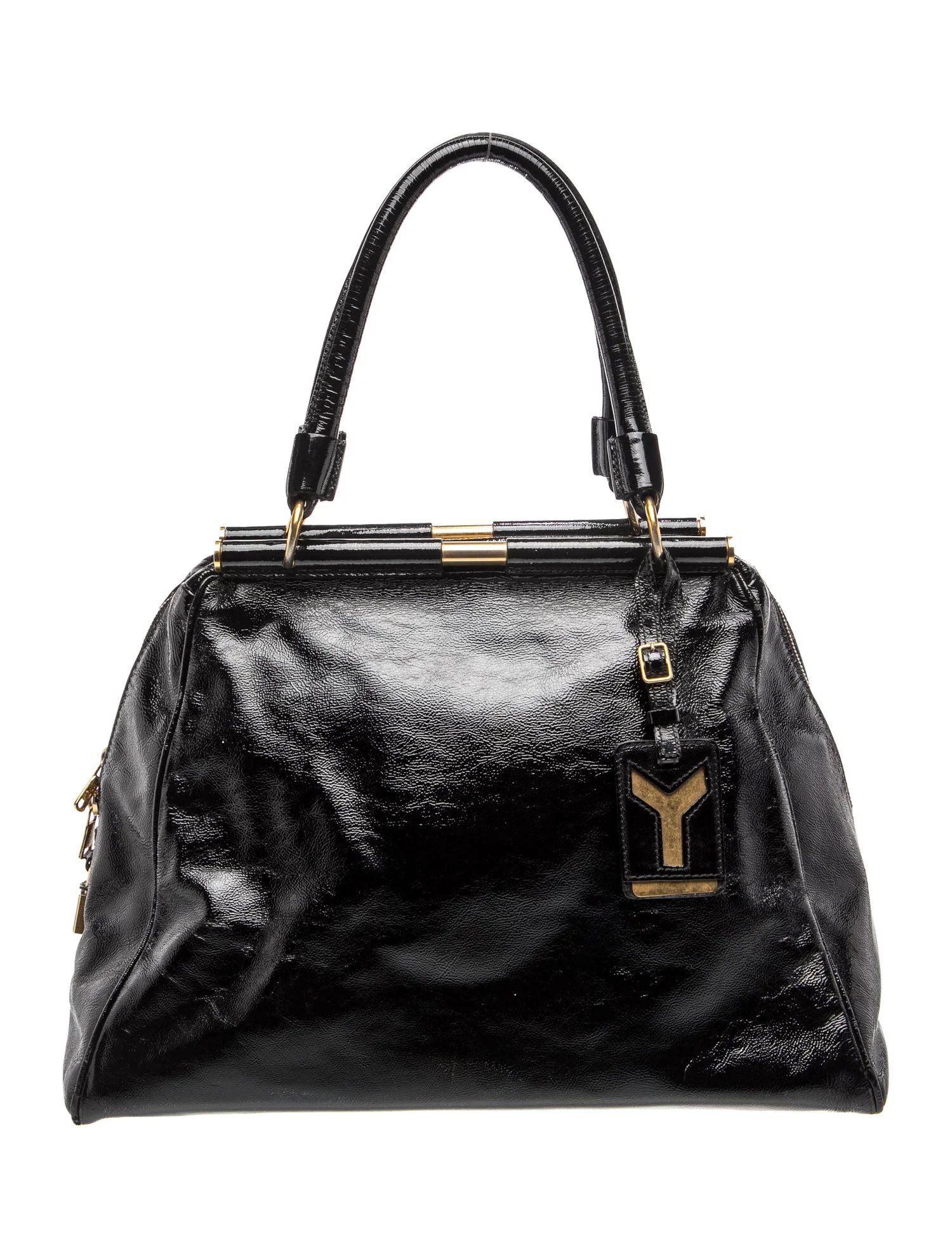 Patent Leather Majorelle Satchel