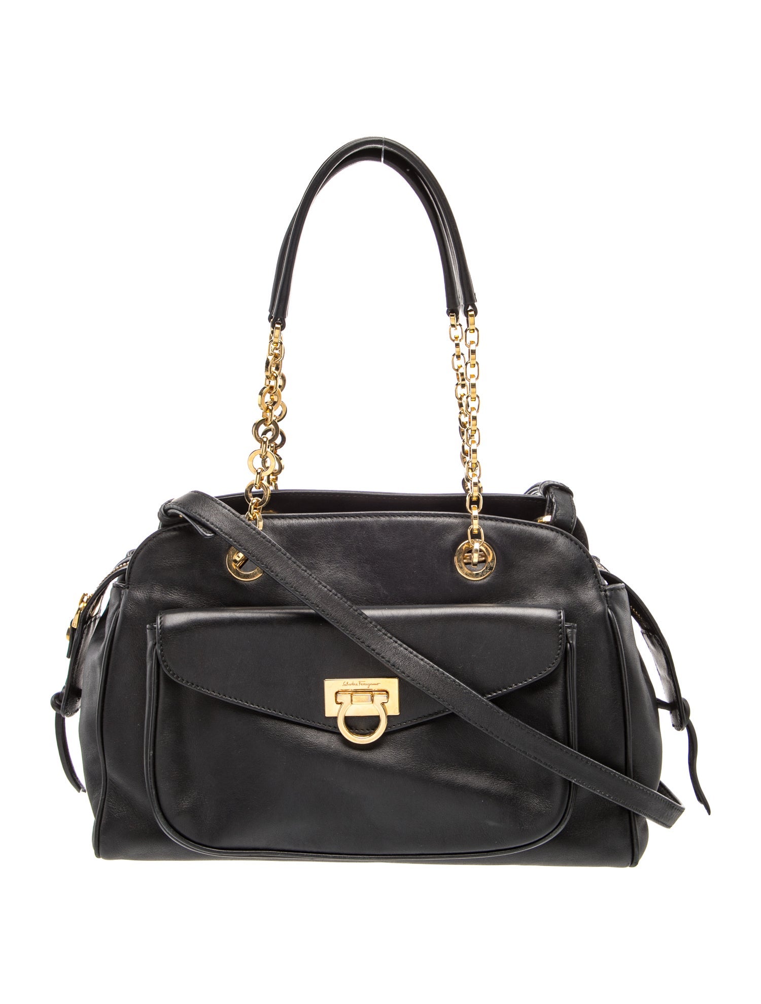 Ferragamo Leather Shoulder Bag