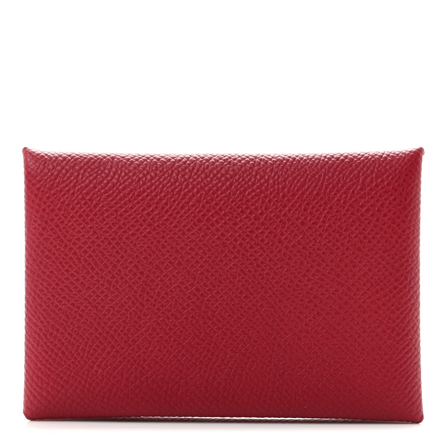 Hermes Hermes Epsom Calvi Card Case Rubis
