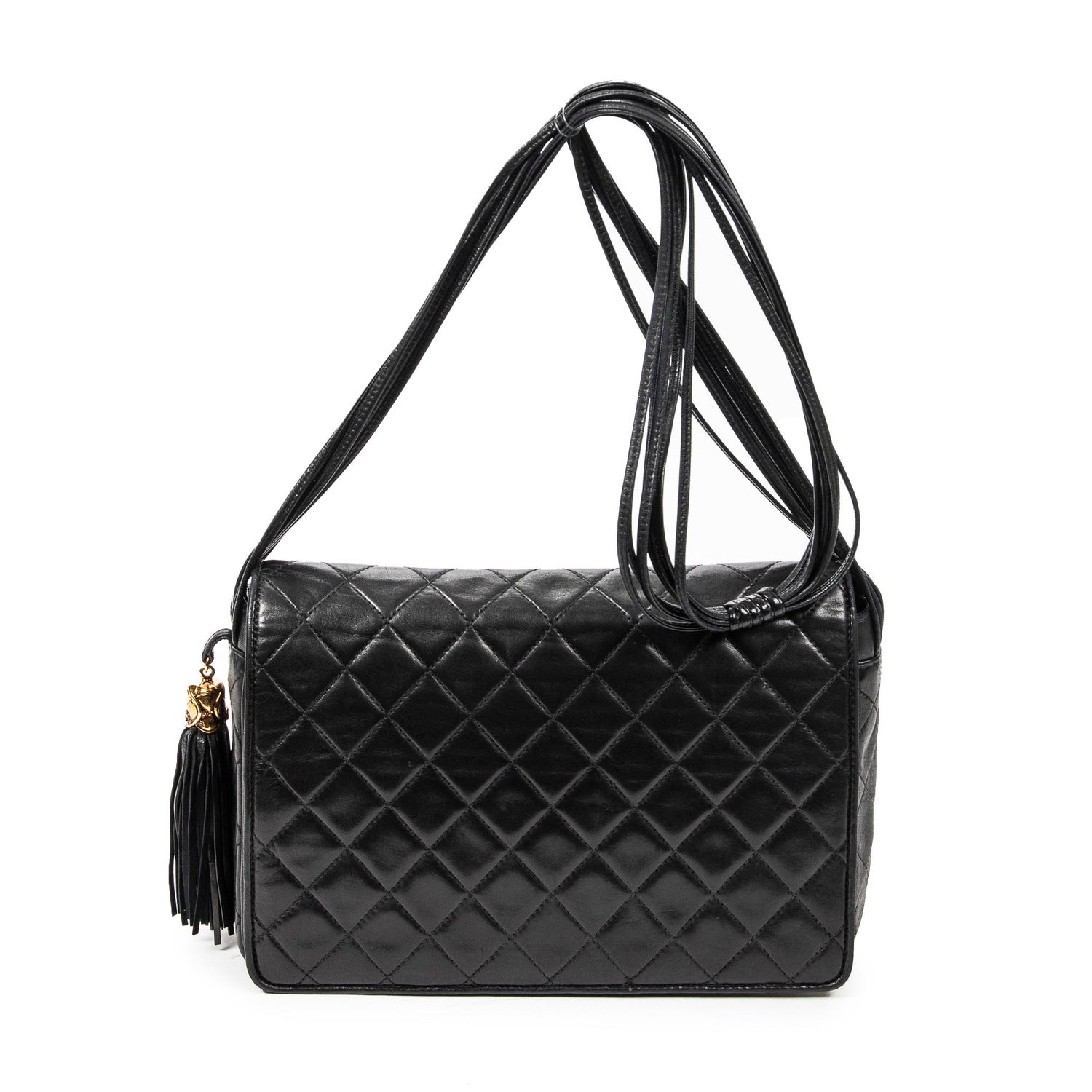 Canvas Vintage Medium Full Flap Tassel Bag