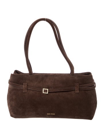Manu Atelier Suede Shoulder Bag