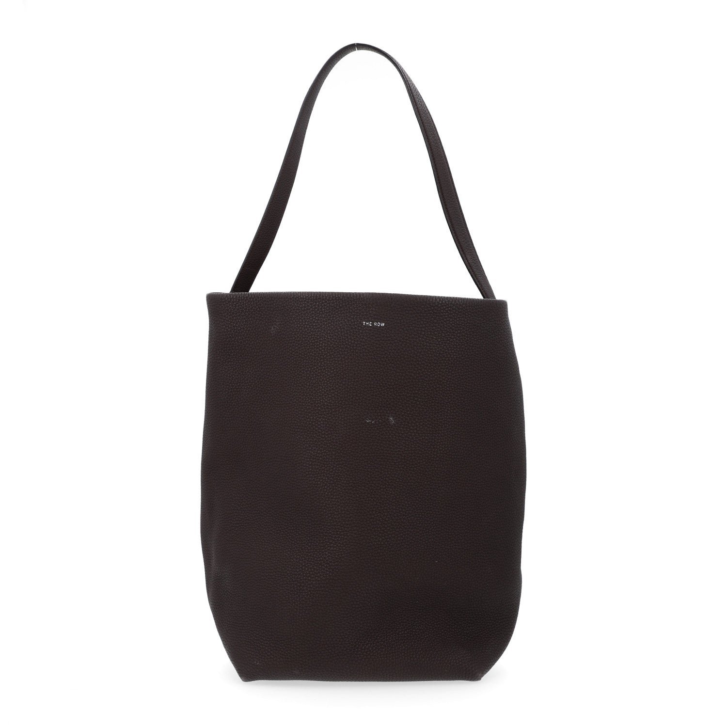 The Row Grained Calfskin Large N/S Park Tote Acajou