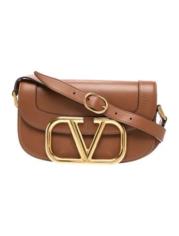 Leather Supervee Leather Crossbody Bag Medium