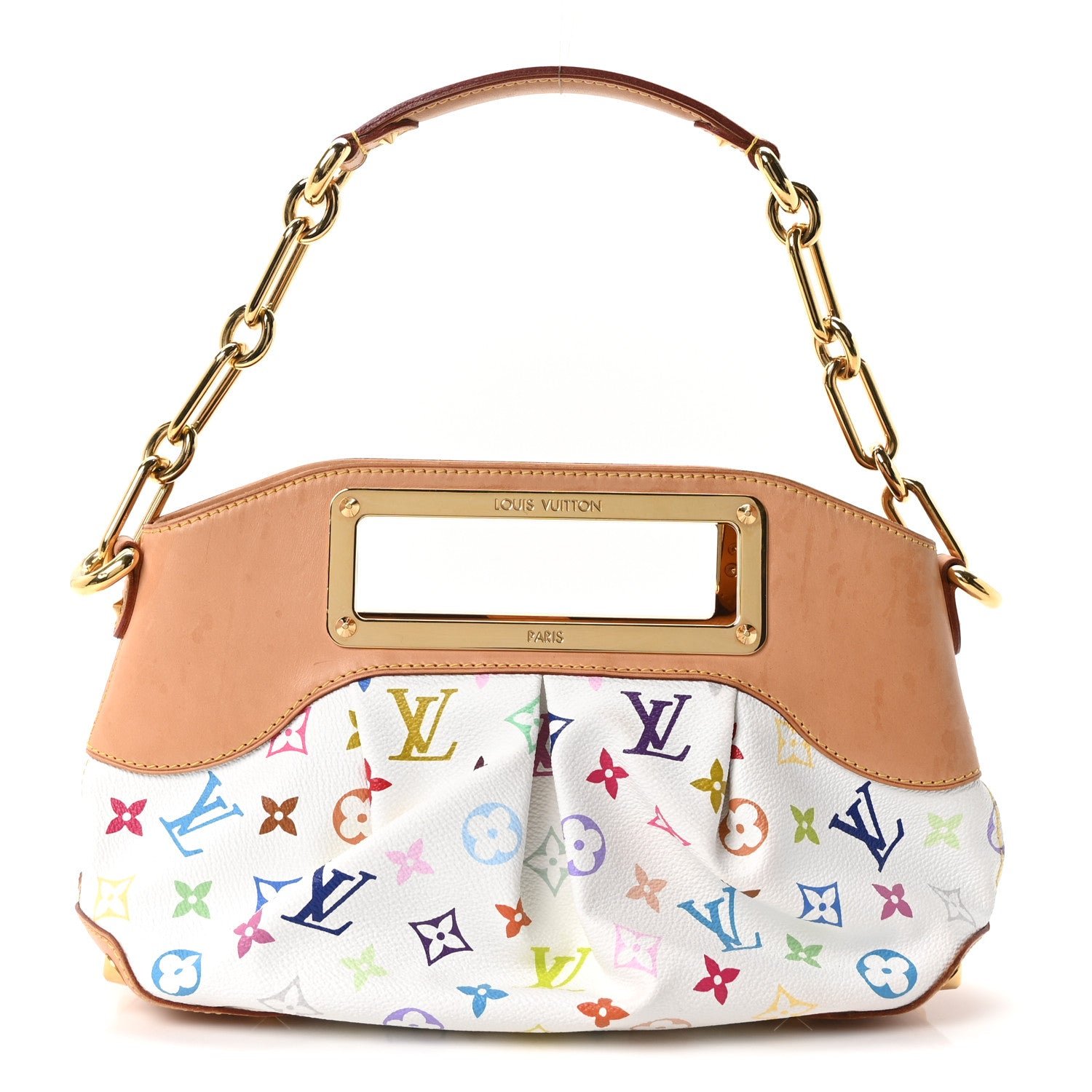 Louis Vuitton Monogram Multicolor Judy PM White