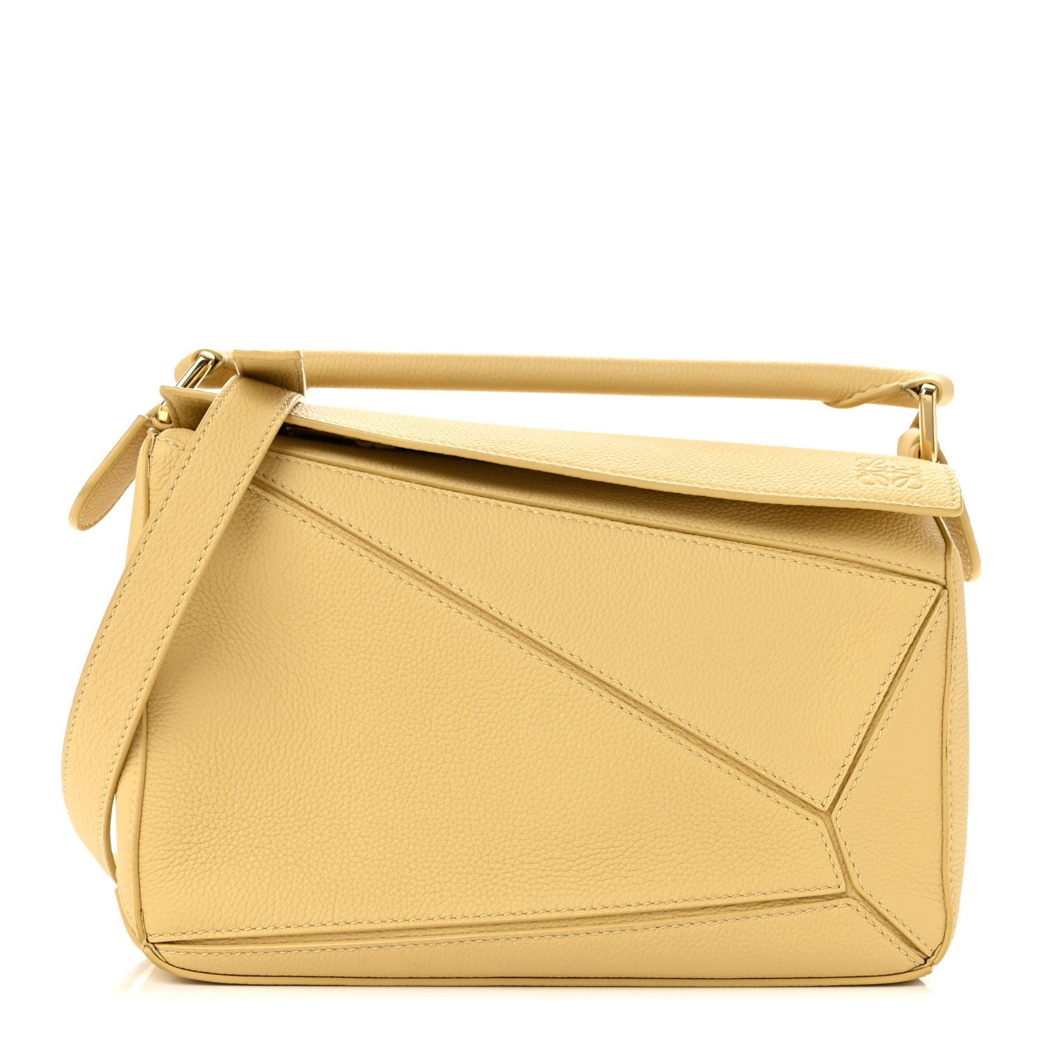 Loewe Calfskin Small Puzzle Bag Dark Butter