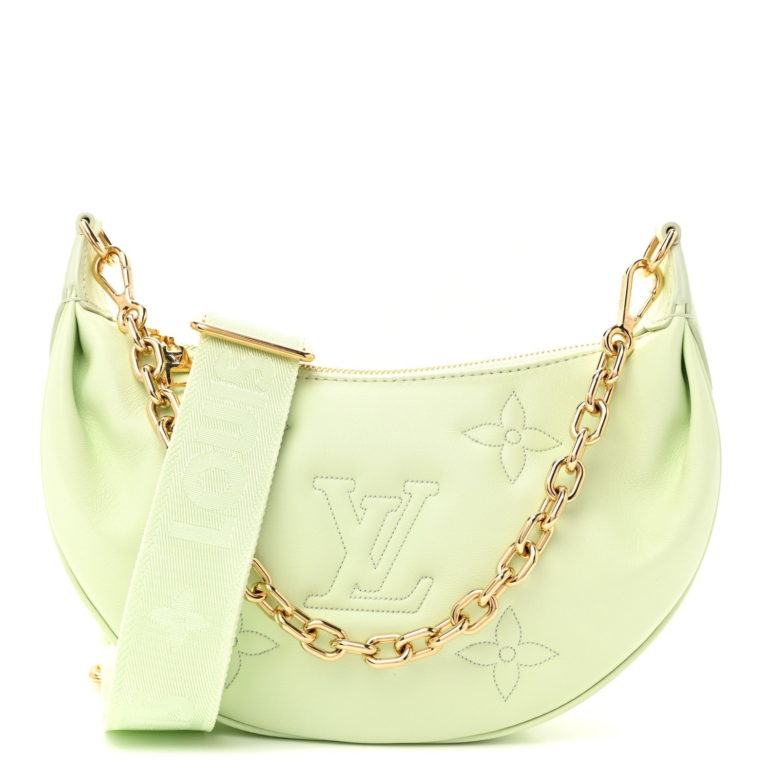 Louis Vuitton Calfskin Bubblegram Over The Moon Light Green
