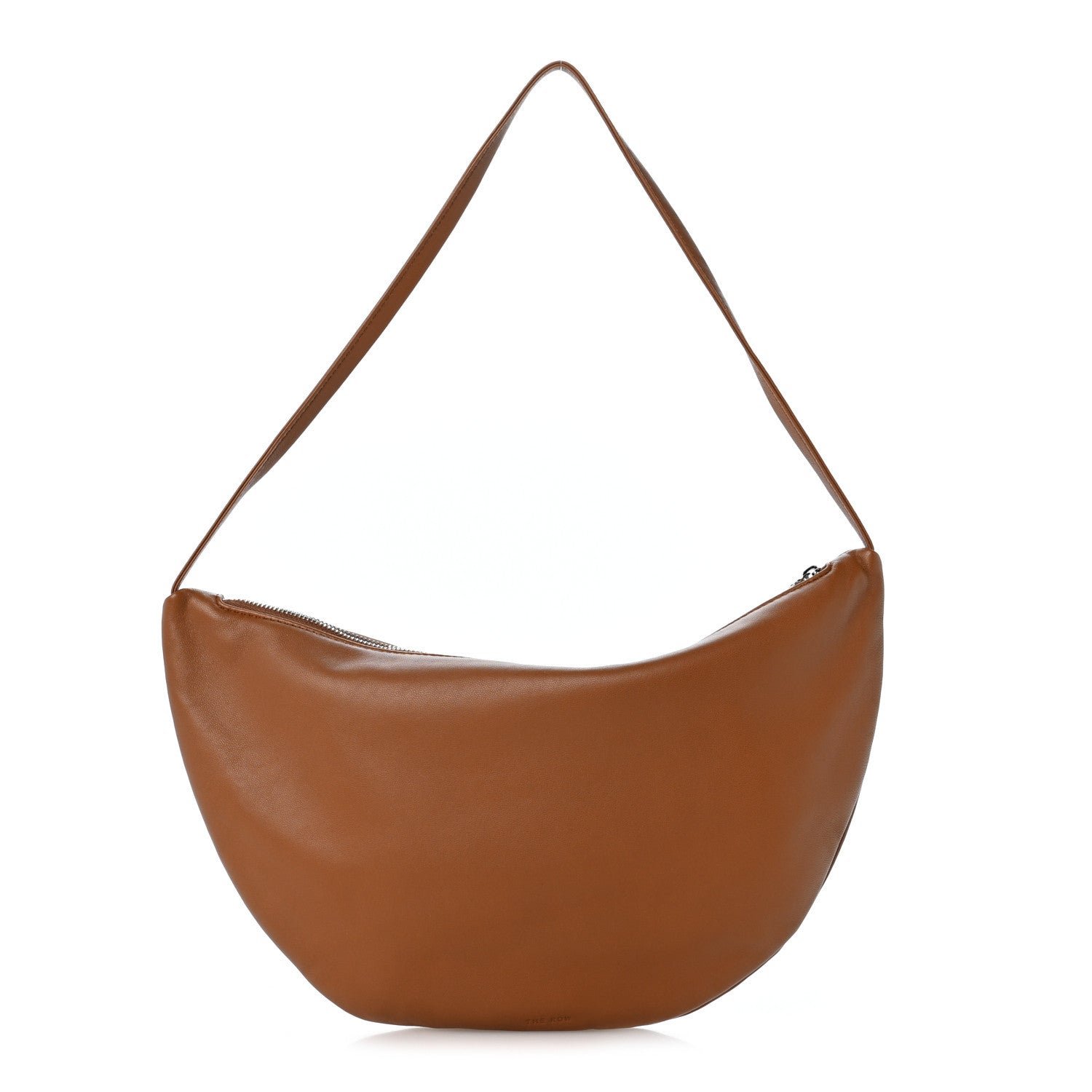 The Row Nappa Small Izzy Crescent Shoulder Bag Cuir
